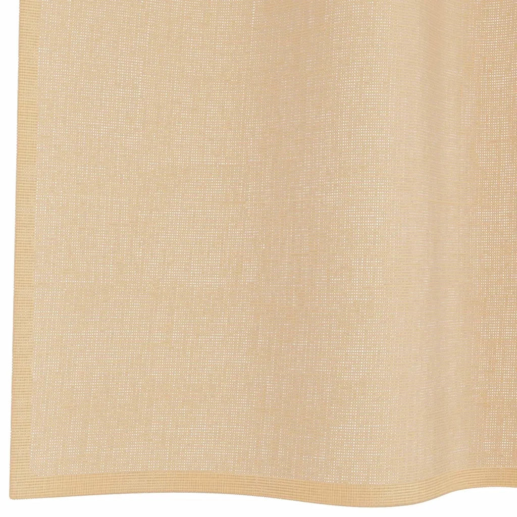 Tende in Voile con Passanti 2 pz Sabbia 140x260 cm