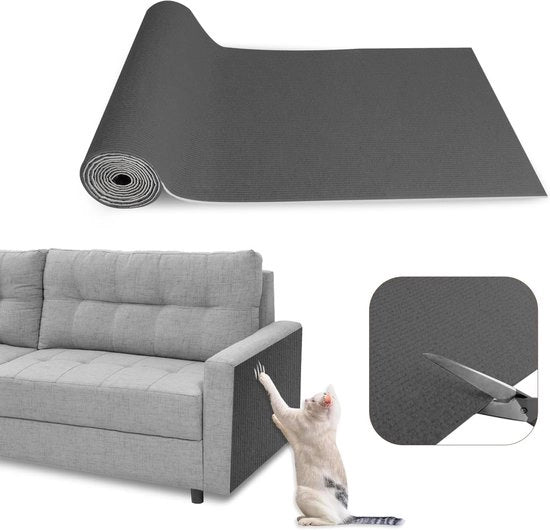 Mat per gatti - Protezione da graffi - 1 pezzo - Grigio scuro - 40 x 200 cm