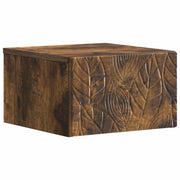 Mobiletto da notte a muro Rovere Fumo 49 x 34,5 x 20 cm
