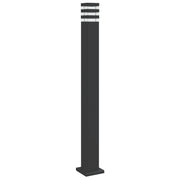 Lampada da Terra per Esterni con Presa Nera 110 cm Alluminio CFW3807134