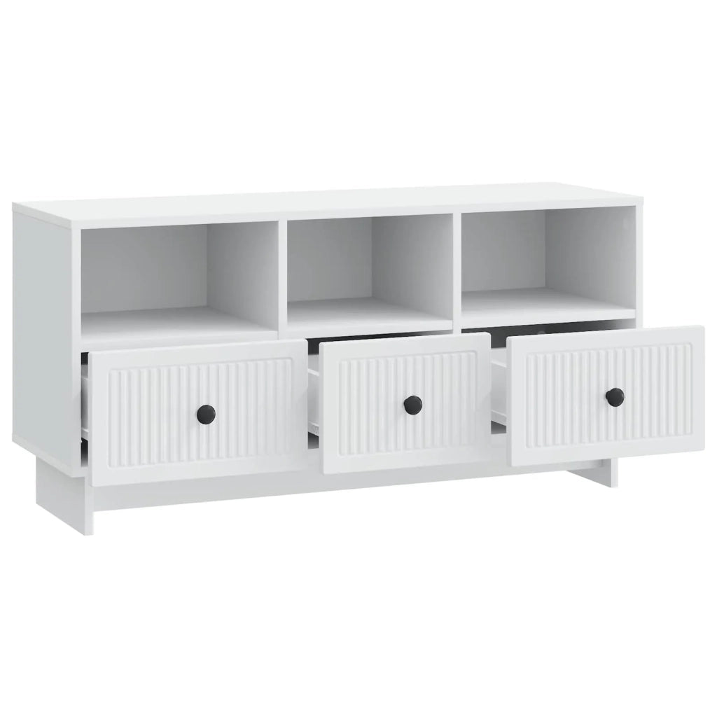 Mobile TV Bianco 102 x 34,5 x 50 cm Legno ingegnerizzato 893985