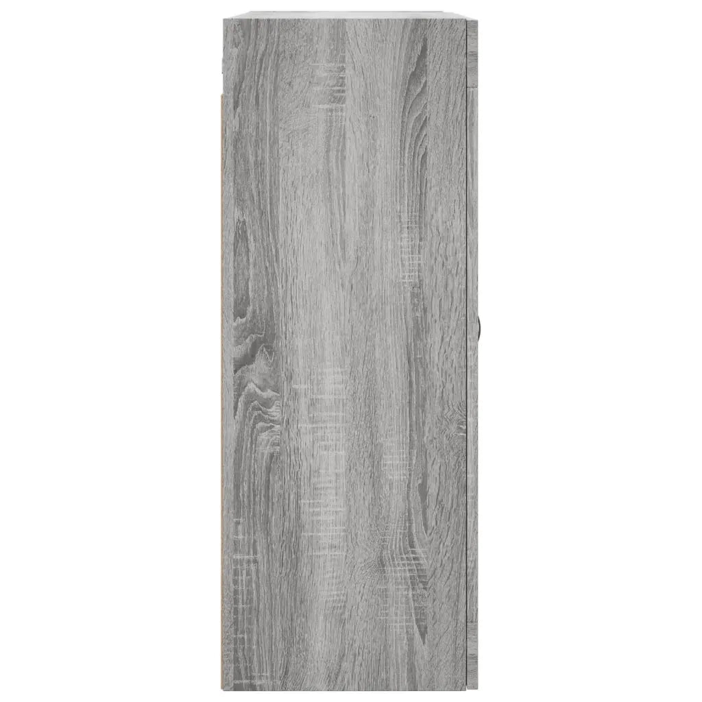vidaXL Mobile a Parete Grigio Sonoma 69,5x34x90 cm Legno Multistrato