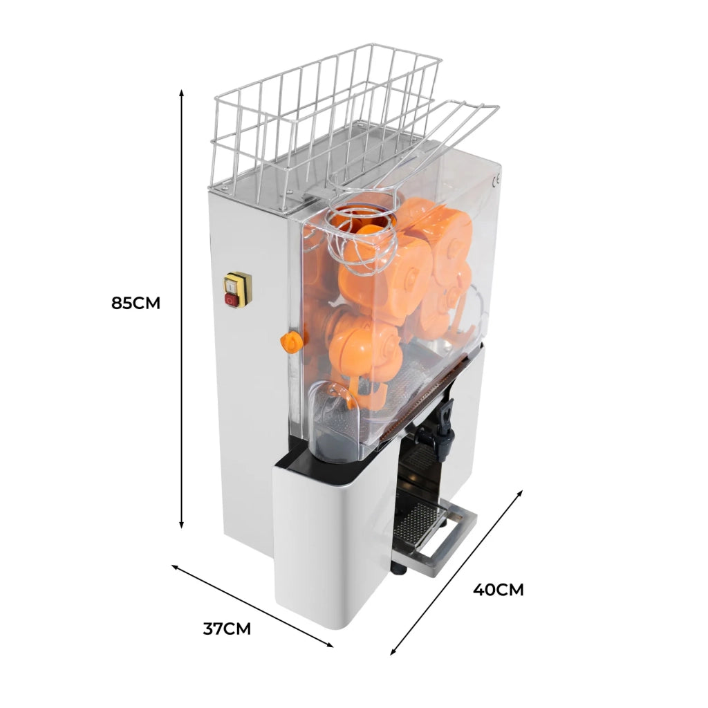 Spremiagrumi Professionale Automatico Arance Elettrico Acciaio con Rubinetto