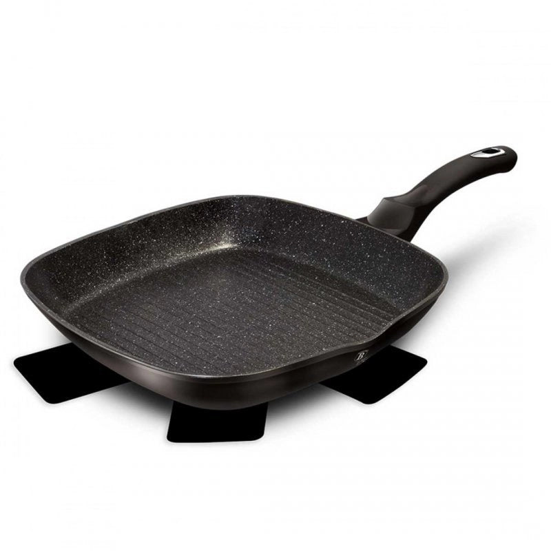 Berlinger haus BH-1846 Padella per griglia in granito - Pentolame antiaderente 28 cm