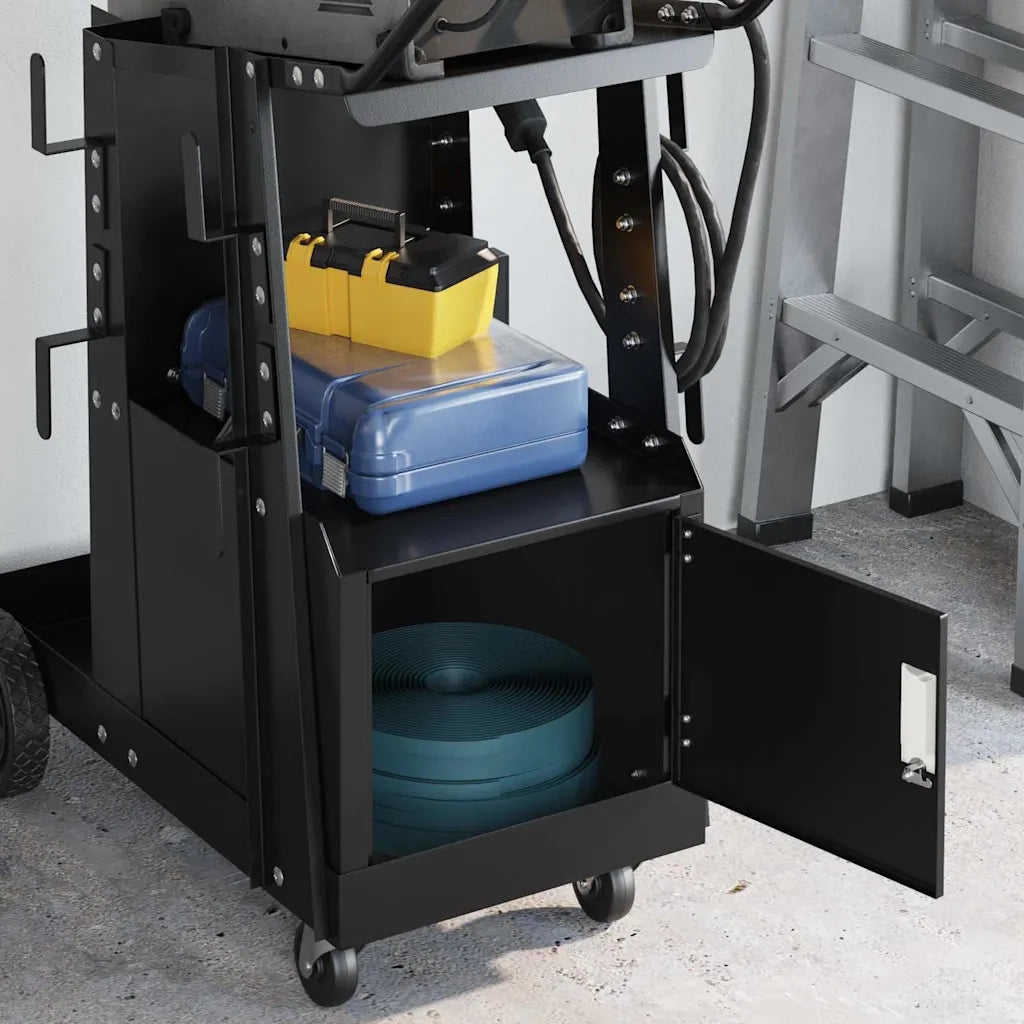 Carrello per saldatura Nero 91 x 47 x 96 cm Acciaio CFW8956833