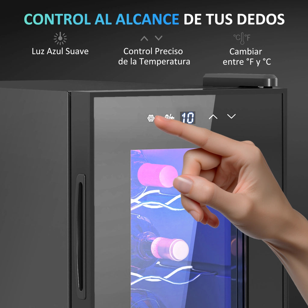 Cantinetta Vino 6 Bottiglie ¨C Xylo ¨C 17L LED Touch Nero