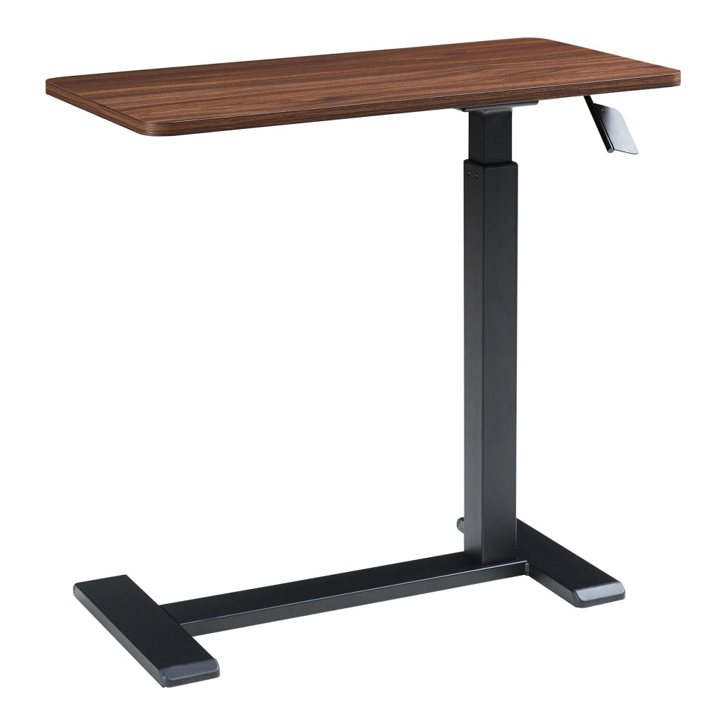 Tavolo per Notebook Klirg con Piano Regolabile in Altezza - Effetto Noce / Nero [en.casa]