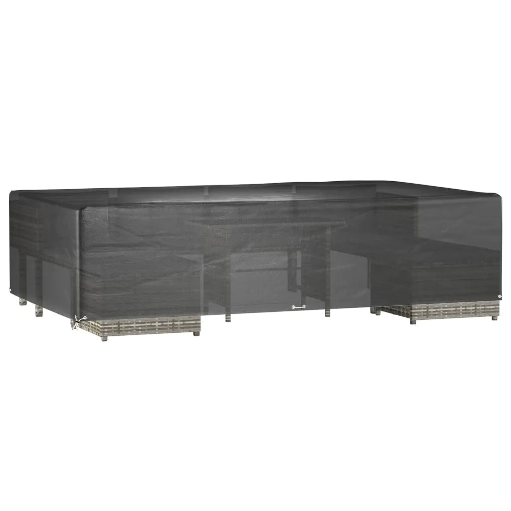 Copri Mobili Giardino | Telone per mobili da esterni 2 pz 12 Occhielli 315x180x75cm Rettangolo