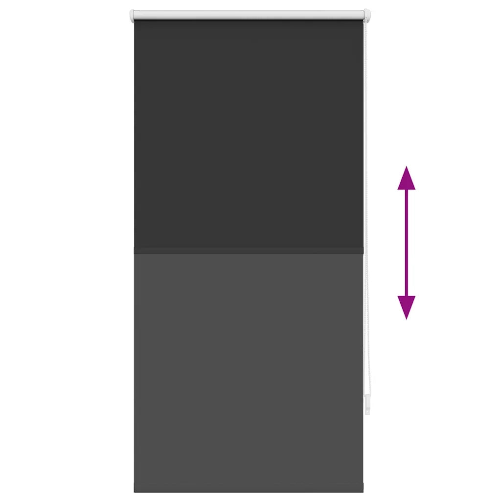 Tenda a rullo | Tenda avvolgibile oscurante 64,4x120 cm Tessuto Larghezza 60 cm Nero