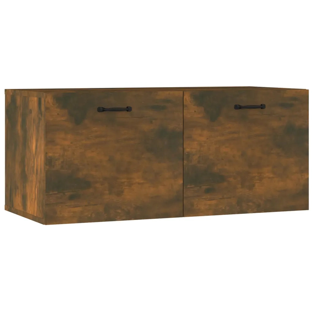 Mobile a Parete Rovere Fumo 80x36,5x35 cm in Legno Multistrato 817606
