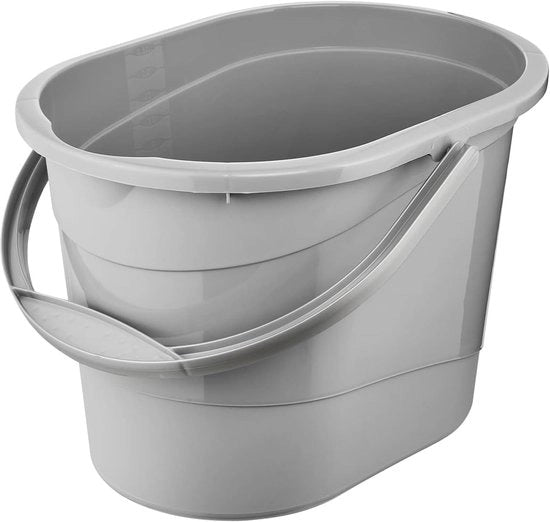 Scimmia in Colore Grigio Nordico con Maniglia Ergonomica e Beccuccio 13 l Ovale 375 x 265 x 25 cm