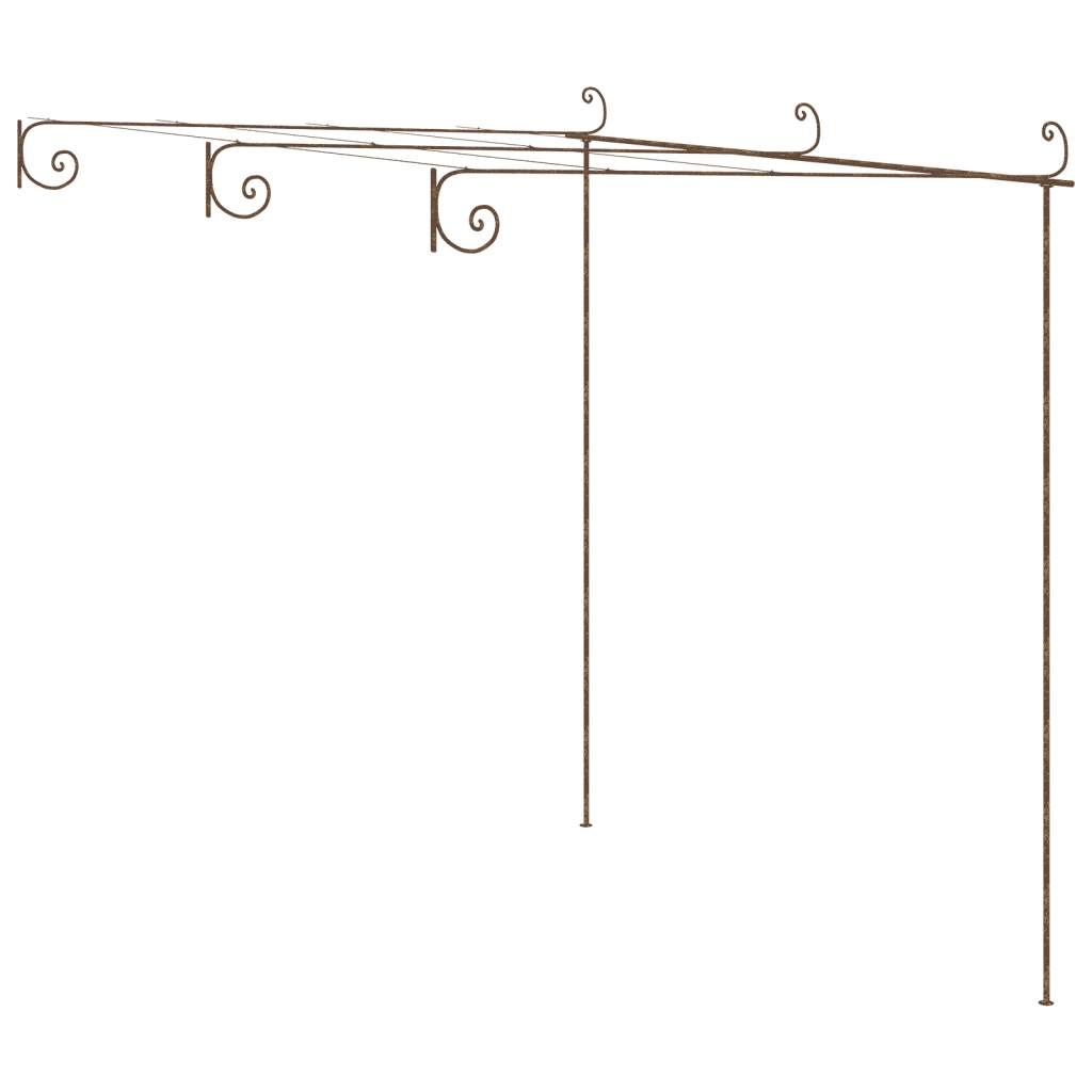 Pergolato da Giardino Marrone Anticato 3x3x2,5 m in Ferro CFW2532566