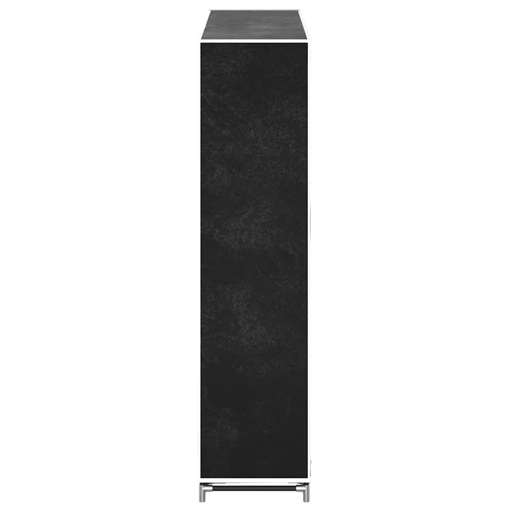 Scarpiera in Tessuto Richiudibile 115 x 28 x 110 cm Nera  cod mxl 53228