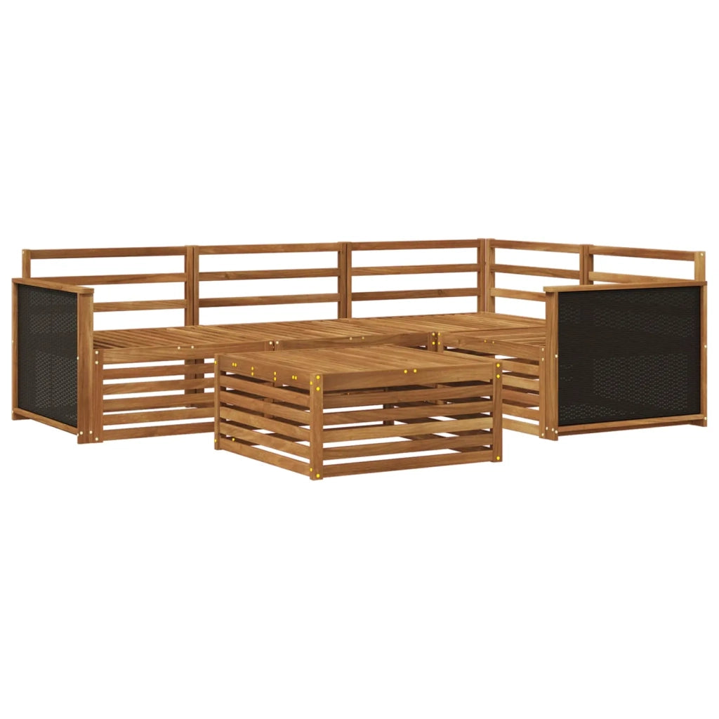 Set di divani da esterno 5 pcs Naturale 79 x 79 x 37 cm 3383312