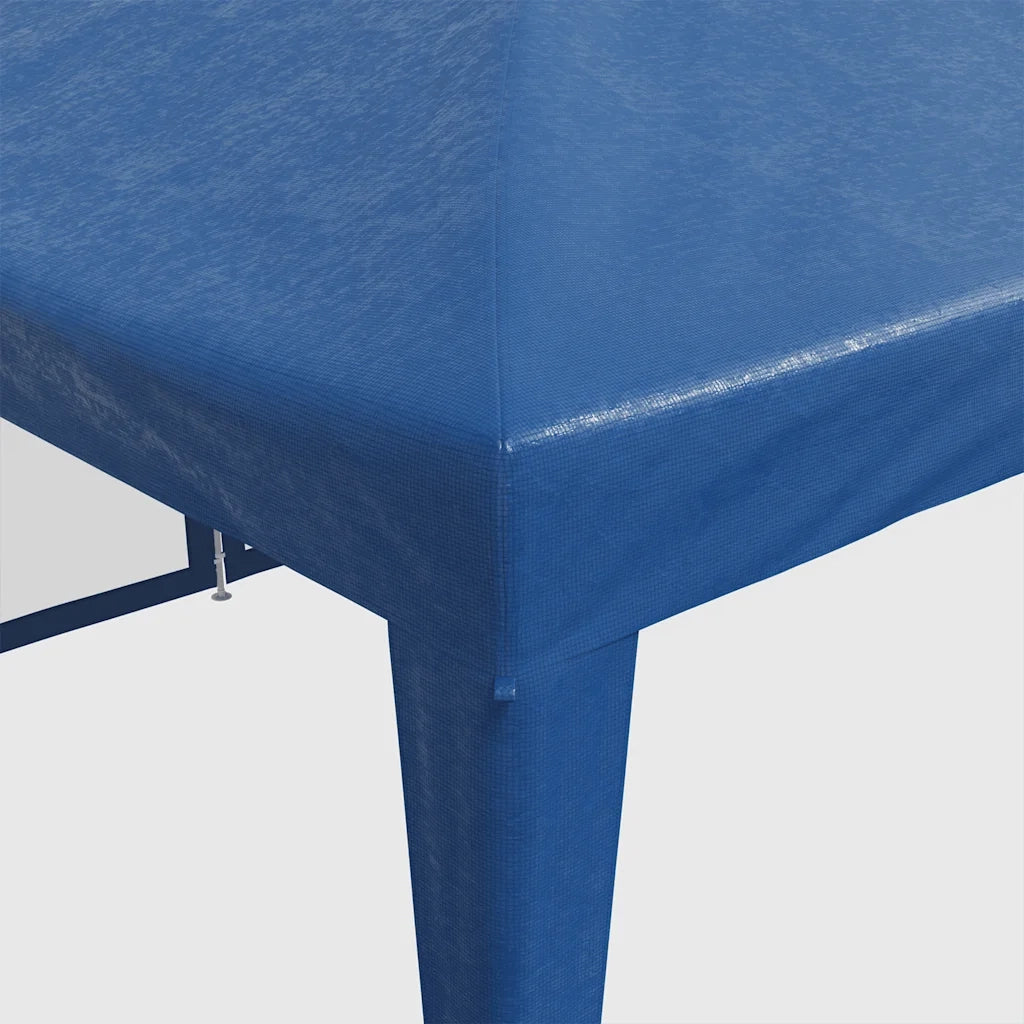Tenda per Feste con 12 Pareti Laterali in Rete-Tenda da campeggio Blu 8x4 m HDPE