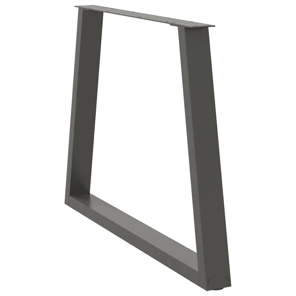 Gambe per tavolo da pranzo a forma di V 3 pz Antracite 100x(72-73,3) cm Acciaio 4012598
