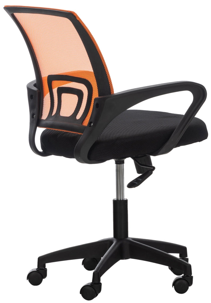 Sedia da ufficio Auburn con ruote arancione