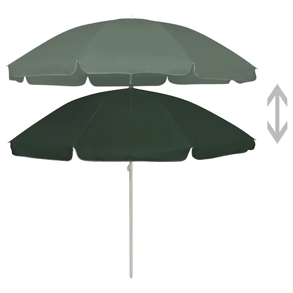 Ombrellone da Spiaggia Verde 240 cm 314705