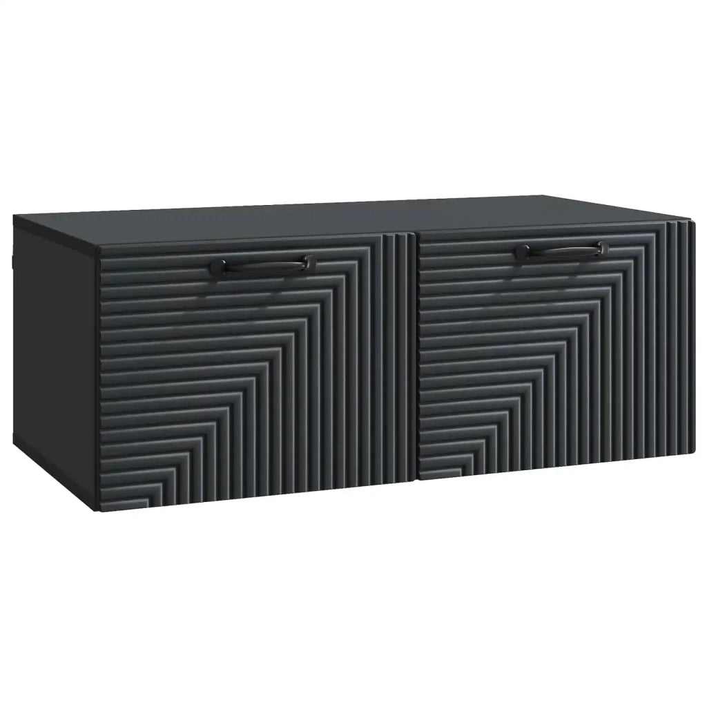 Mobile Porta TV da Muro Nero 78,5 x 41 x 30 cm 898686