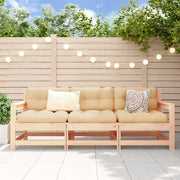 Salotto da Giardino-Set Salotto da Giardino 3 pz in Legno Massello di Pino 518896