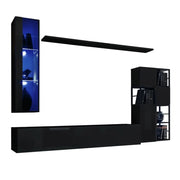 Set di mobili da salotto in stile industriale SWITCH M2. Colore nero.