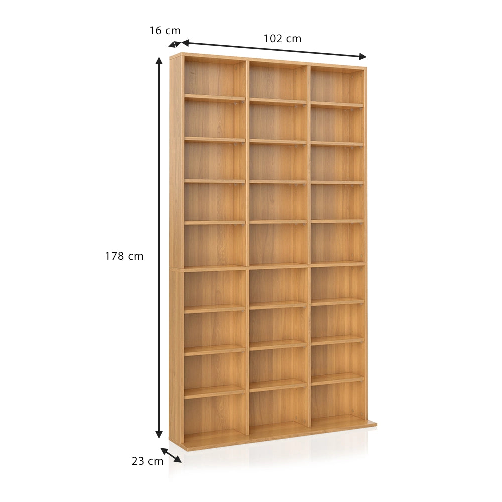 Vicco Scaffale porta cd Faggio 102 x 178 cm