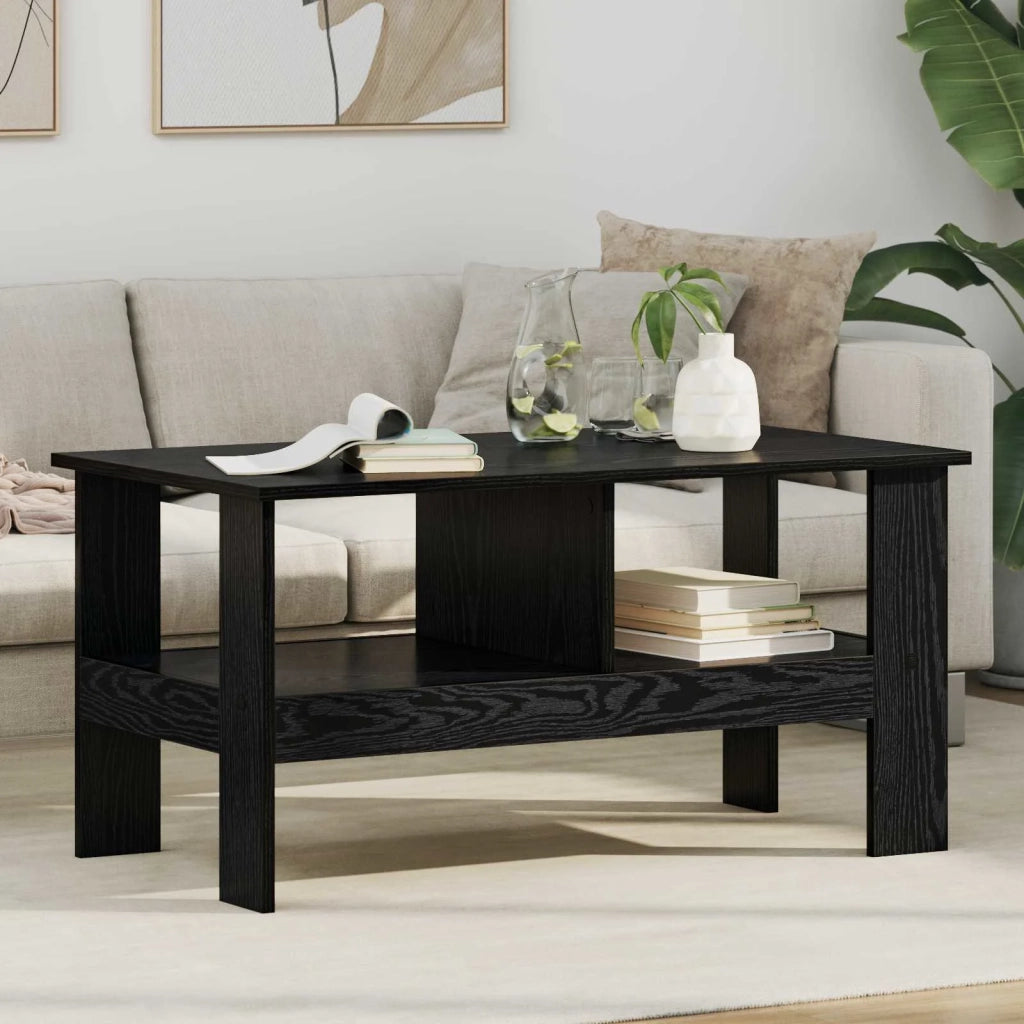 Tavolino da salotto Rovere Nero 90 x 50 x 45 cm 8000253