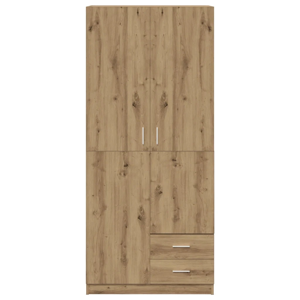 Armadio Rovere Artigianale 80x52x180 cm in Legno Multistrato 855887