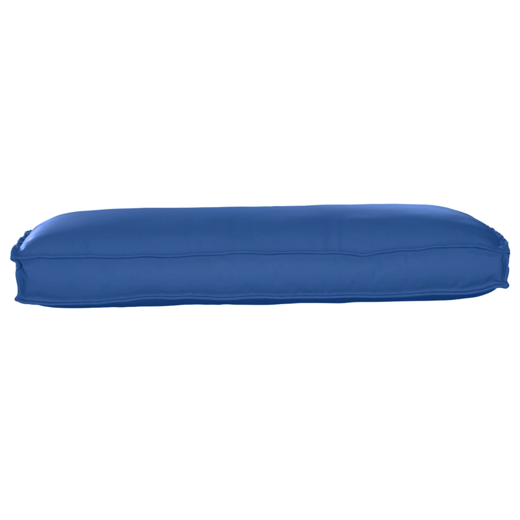 Cuscino per pallet per seduta/schienale Blu Royal 120x50x12 cm in tessuto Oxford