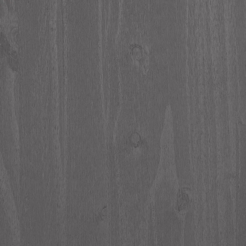 Comodino Grigio Chiaro 40x35x62 cm in Legno Massello di Pino cod mxl 30889
