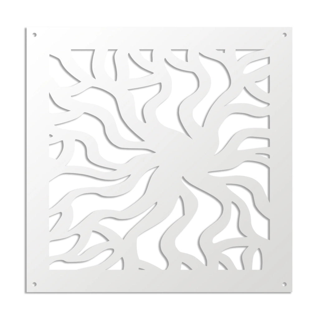 SPLASH - Pannello in PVC traforato - Parasole Colore: bianco, Misura: 73x73 cm