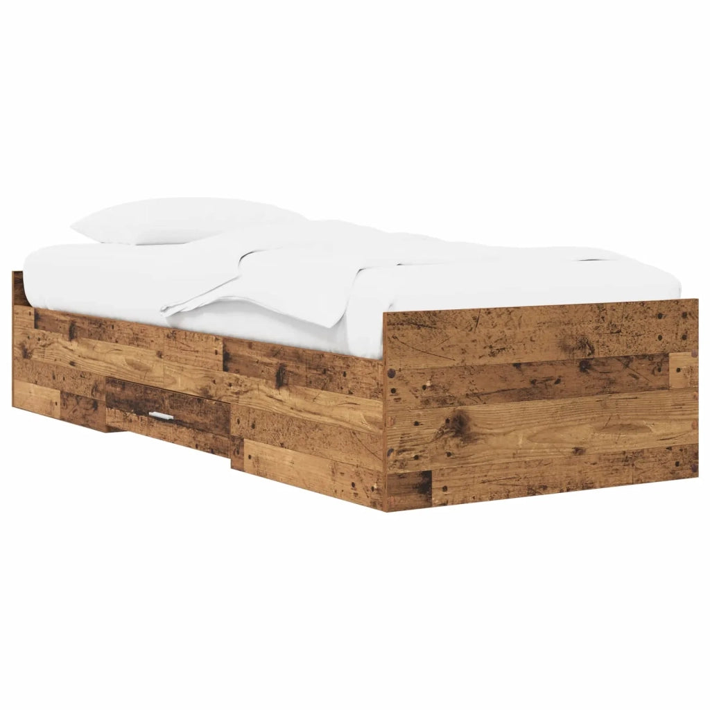 Telaio del letto con storage Legno antico 80 x 200 cm 3429504