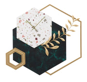 Orologio da muro esagonale dal design elegante 62x4,5x62 cm