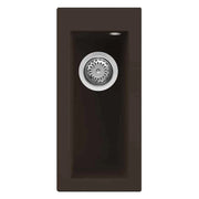 Lavello Elleci Incasso 1 vasca 23x50 Quadra 50 Granitek Espresso Marrone LGQ05078