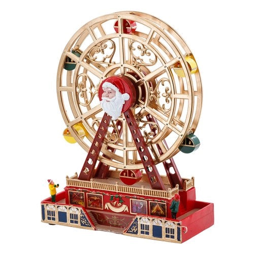 Paesaggio natale lotti 82816 ruota panoramica con movimento, luci e mu