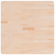 Piano Tavolo Quadrato 80x80x2,5 cm Massello Rovere Non Trattato 342932