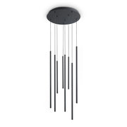 Lampada A Sospensione LOOK 16W Luce Naturale Nera Altezza Regolabile Ideal Lux