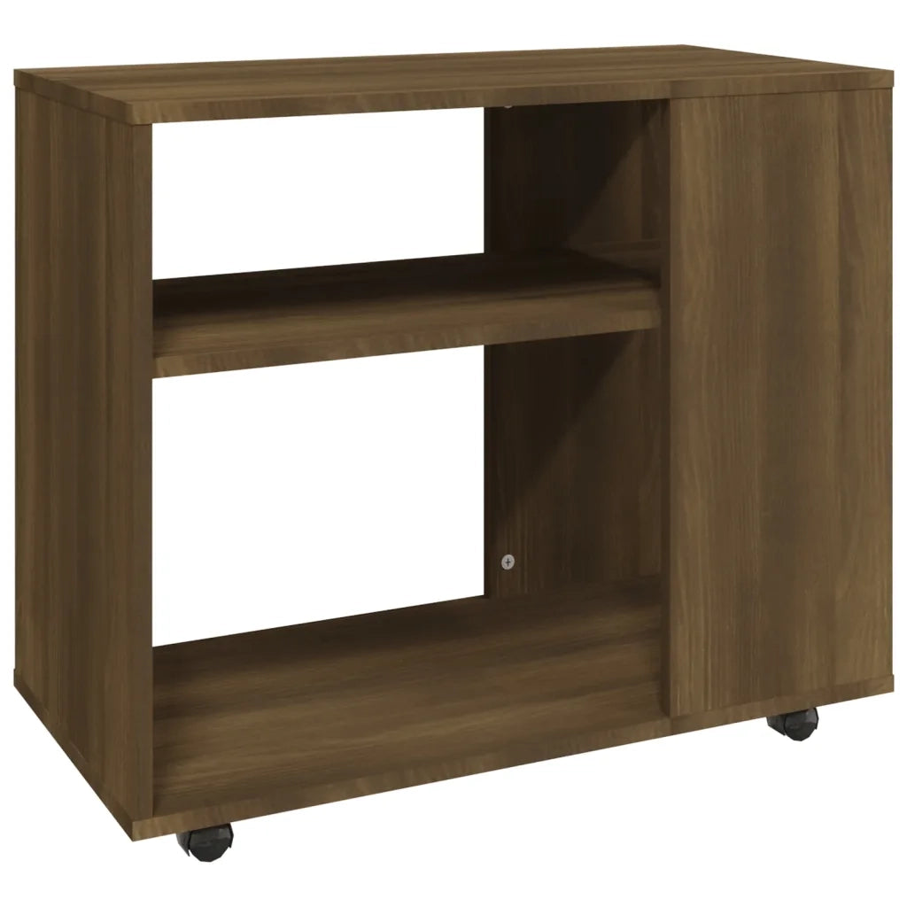 Tavolino da Salotto Rovere Marrone 70x35x55cm Legno Multistrato 815107
