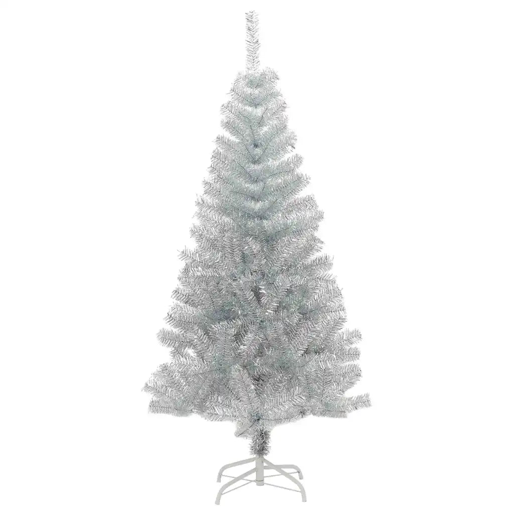 Albero di Natale con 150 LED con supporto Argento 150 cm PET 3396661