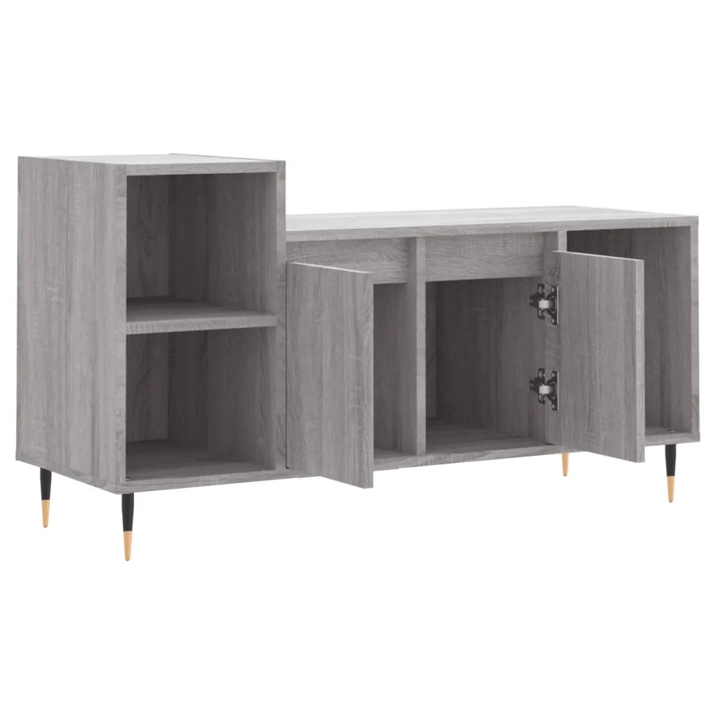 Mobile TV-Credenza TV-Console TV Grigio Sonoma 100x35x55 cm in Legno Multistrato 739197