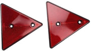 Riflettori Auto per Alta Qualità - Driehoek Riflettori - 2 Pezzi - 15x13x1 cm - Resistenti e Duraturi - Alta Potenza Riflettente - Riflettori per Auto