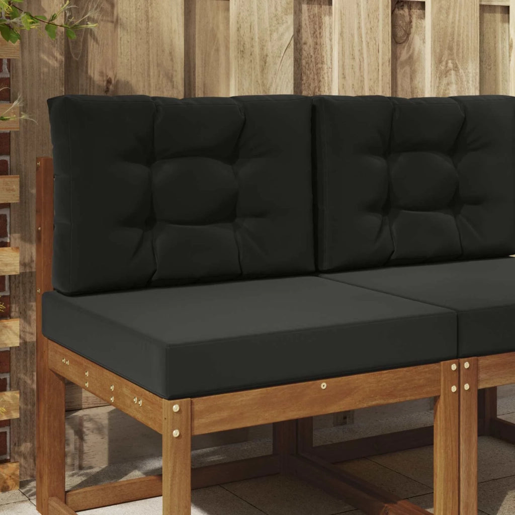 Cuscino per divano da esterno 2 pcs Nero Poliestere 900734