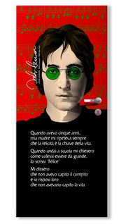 Rivestimento adesivo per porte interne - Lennon Felicità Misura: 75x215 cm