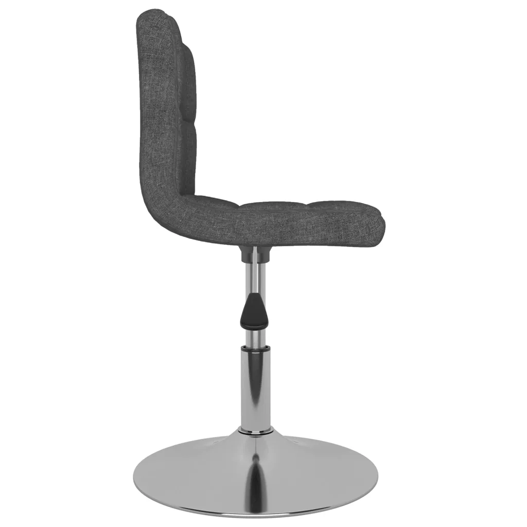 Sedie da Pranzo Girevoli 6 pz Grigio Scuro in Tessuto 3087459