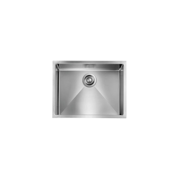 CM 012051.S0.01.2018 Filotop Lavello da incasso 2 vasche Acciaio inox AISI 304 18-10 con finitura Filoraggiato (81x45x19 cm) colore Inox satinato