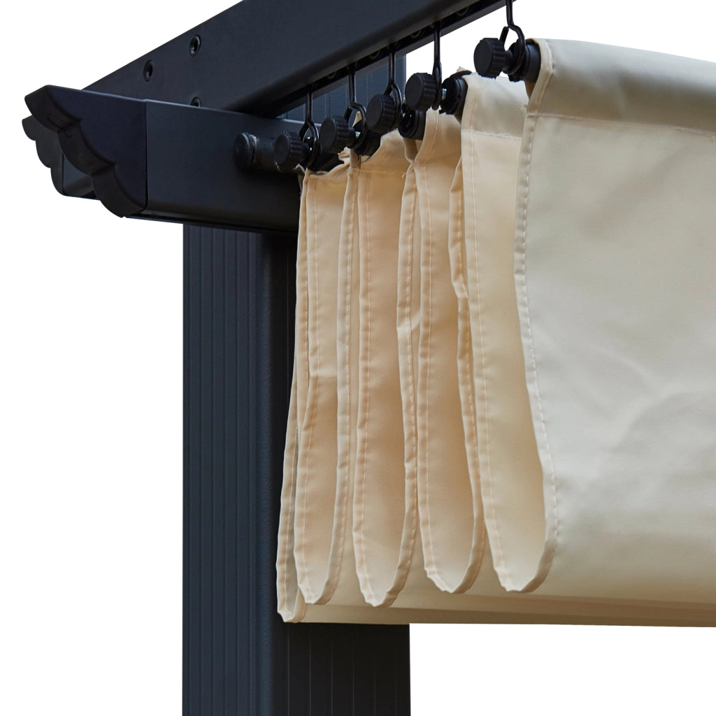 Pergola autoportante 3 × 3m CASSIS beige - struttura in alluminio