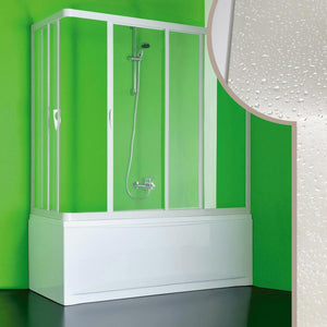 Sopravasca Angolare 2 Lati 2 Ante Scorrevoli in PVC H150 cm Dorini Bianca 70x150 cm