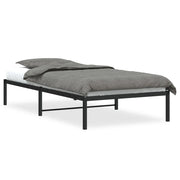 Letto singolo | Letto per adulti | Giroletto in Metallo Nero 100x200 cm