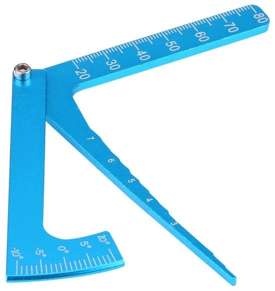 Strumento di misurazione multiangolare per la camber e la calibrazione delle ruote - altezza regolabile - costruito con alta lega di alluminio - precisione e durata garantite - misura camber