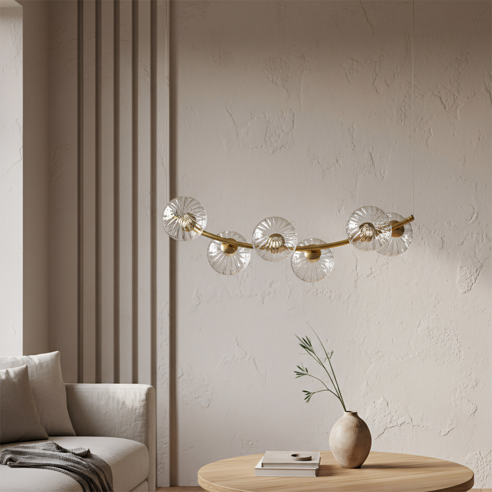 Lampada Da Soffitto G133-6cp Gold